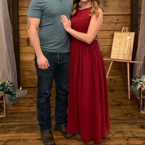 Red Bridesmaids Dress